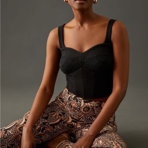 Anthropology Lace Corset Top size Large